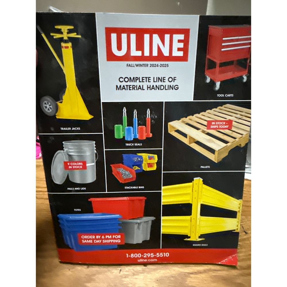 Uline Fall Winter 2024-2025 Catalog Material Handling Shipping Supplies Guide